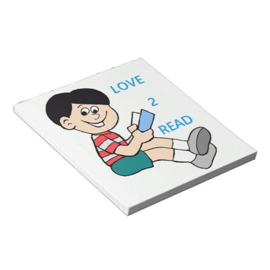 LOVE 2 LEZEN NOTITIEBLOK (Schuin)