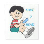 LOVE 2 LEZEN NOTITIEBLOK (Voorkant)