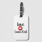 Love 2 Loom Breien! Bagage label (Voorkant (verticaal))
