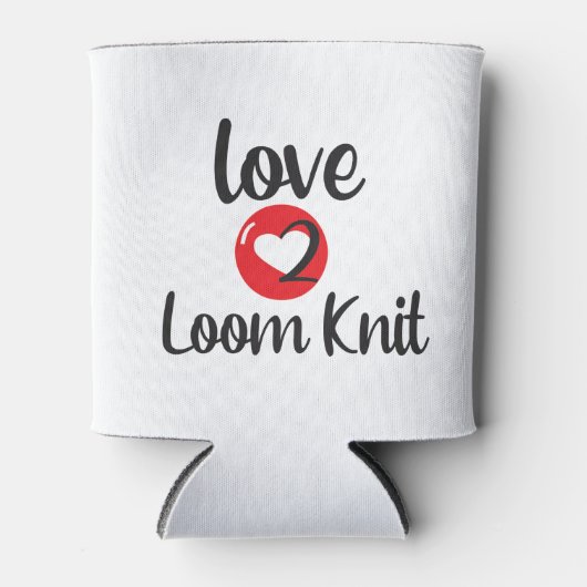 love 2 loom knit blikjeskoeler (Voorkant)