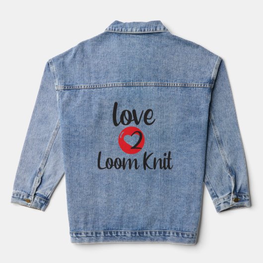 Love 2 Loom Knit Denim Jacket (Achterkant)