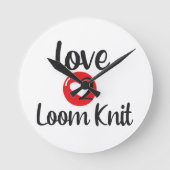Love 2 Loom Knit Ronde Klok (Voorkant)
