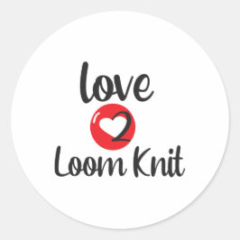 Love 2 Loom Knit Ronde Sticker