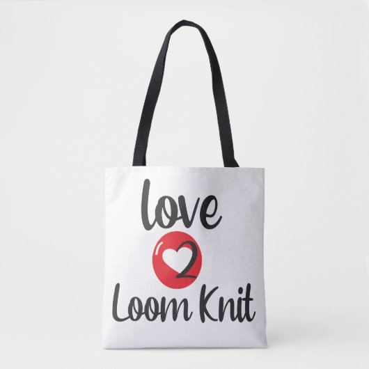 Love 2 Loom Knit Tote Bag (Voorkant)