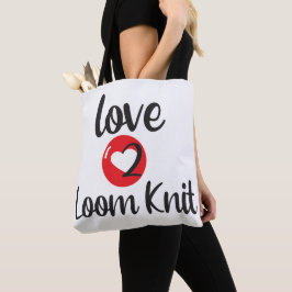 Love 2 Loom Knit Tote Bag