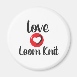 Love 2 Loom Knit White Cotton Face Mask Magneet