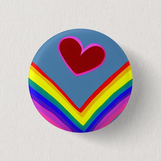 Love 3 Cm Round Badge Ronde Button 3,2 Cm (Voorkant)