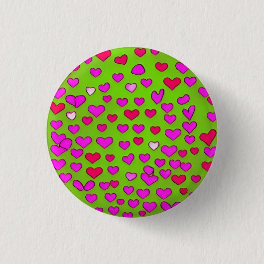 Love 3 Cm Round Badge Ronde Button 3,2 Cm (Voorkant)