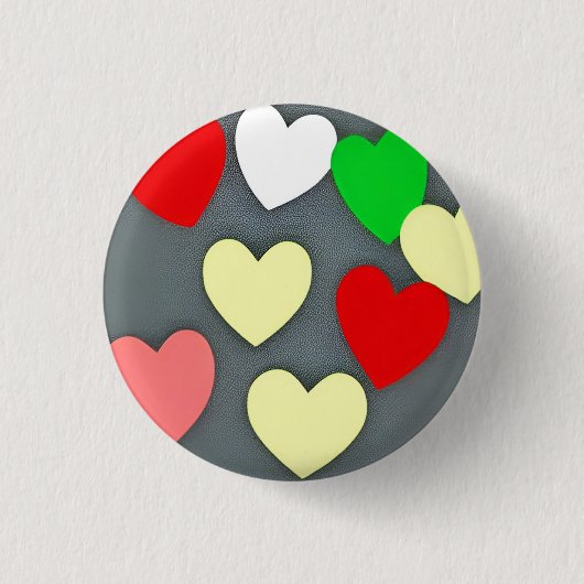 Love 3 Cm Round Badge Ronde Button 3,2 Cm (Voorkant)