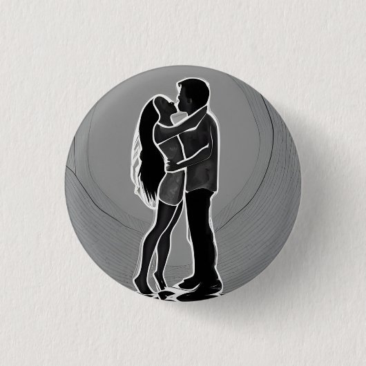 Love 3 Cm Round Badge Ronde Button 3,2 Cm (Voorkant)