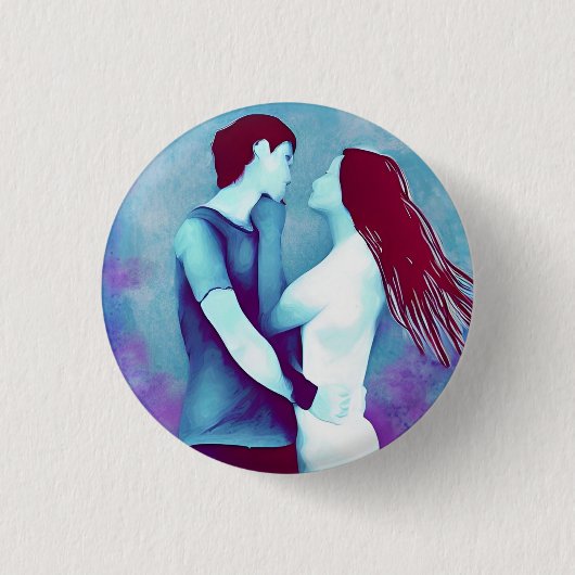 Love 3 Cm Round Badge Ronde Button 3,2 Cm (Voorkant)