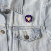 Love 3 Cm Round Badge Ronde Button 3,2 Cm (In situ)