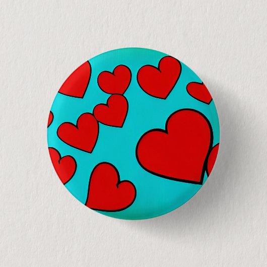 Love 3 Cm Round Badge Ronde Button 3,2 Cm (Voorkant)