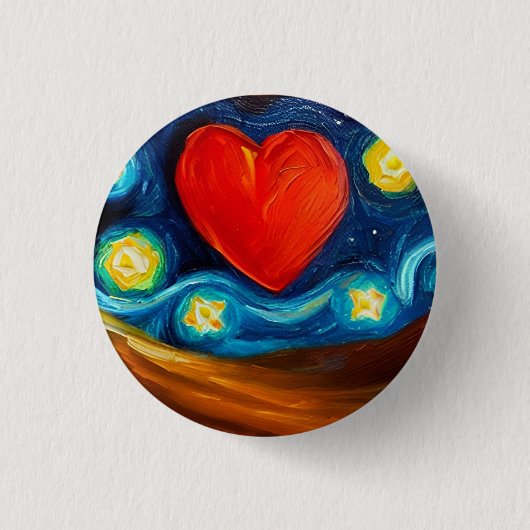 Love 3 Cm Round Badge Ronde Button 3,2 Cm (Voorkant)