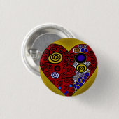 Love 3 Cm Round Badge Ronde Button 3,2 Cm (Voorkant /achterkant)
