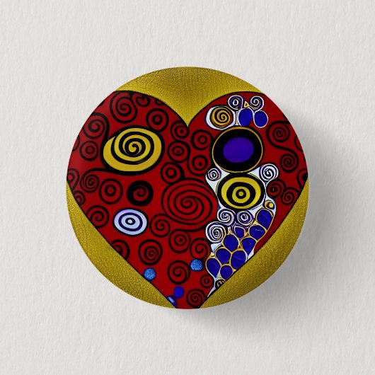 Love 3 Cm Round Badge Ronde Button 3,2 Cm (Voorkant)