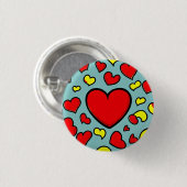 Love 3 Cm Round Badge Ronde Button 3,2 Cm (Voorkant /achterkant)