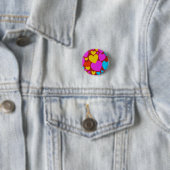 Love 3 Cm Round Badge Ronde Button 3,2 Cm (In situ)
