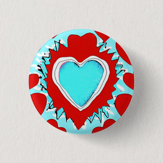 Love 3 Cm Round Badge Ronde Button 3,2 Cm (Voorkant)
