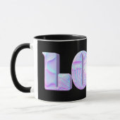 LOVE 3D-ontwerp, Grafisch, Uniek, Cool Mok (Links)