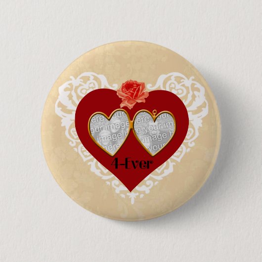Love 4 Ever Locket Button (Voorkant)