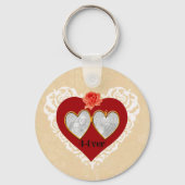 Love 4 Ever Locket Sleutelhanger (Voorkant)