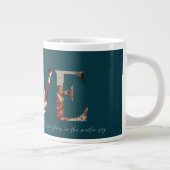 Love 4 photo modern minimal personalised gift coff grote koffiekop (Rechts)