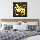 Love 50's Cafe - Ingewikkeld Canvas Afdruk (Insitu (Slaapkamer))