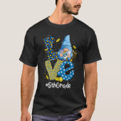 Love 5th Grade Leopard Gnome Happy Chanukah Hanukk T-shirt (Voorkant)