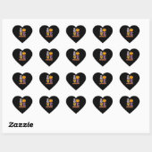 Love 5th Grade Teacher School Halloween Gift Hart Sticker (Vel)