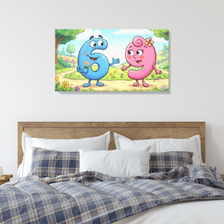 Love 69 Canvasprint - Uitdagende Kunst aan de Muur Canvas Afdruk