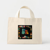 LOVE 70's botanisch met persoonlijke voorkeur, opt Mini Tote Bag (Voorkant)