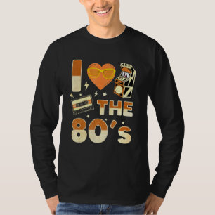 Love 80s Retro  Gamer Gaming T-shirt