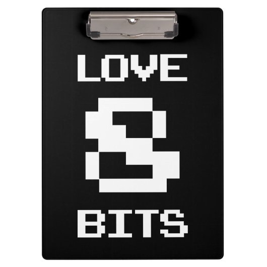 Love 8 Bits Klembord (Voorkant)