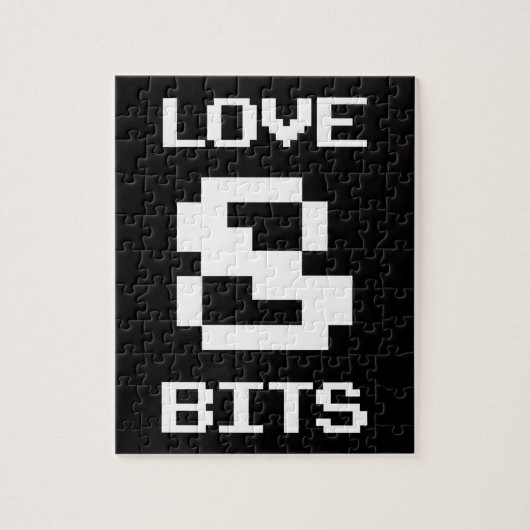 Love 8 Bits Legpuzzel (Verticaal)