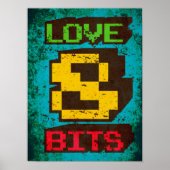 Love 8 Bits Poster (Voorkant)