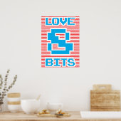 Love 8 Bits Poster (Keuken)