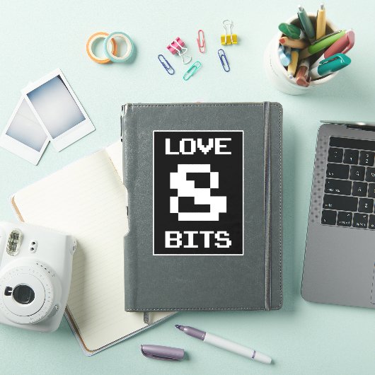 Love 8 Bits Sticker (iPad Cover)