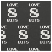Love 8 Bits Stof (Close Up)