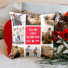 Love 8 Fotocollage Rood Kussen