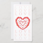 LOVE 8x4 Vouwkaart Kaart (Voorkant)