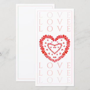 LOVE 8x4 Vouwkaart Kaart