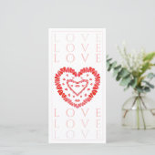 LOVE 8x4 Vouwkaart Kaart (Staand voorkant)