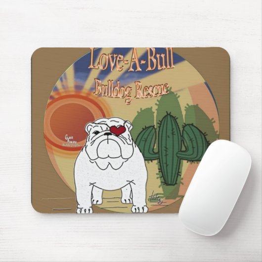 Love A Bull Rescue Mousepad Muismat (Met muis)