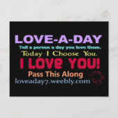 Love-a-Day Briefkaarten (Voorkant)