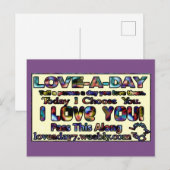 Love-a-Day Post Kaarten (Voorkant / Achterkant)
