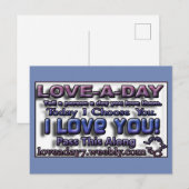 Love-a-Day Post Kaarten (Voorkant / Achterkant)