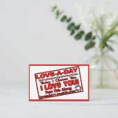 Love-a-Day Visitekaartjes (Staand voorkant)