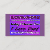 Love-a-Day Visitekaartjes (Achterkant)