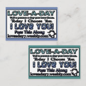 Love-a-Day Visitekaartjes (Voorkant / Achterkant)